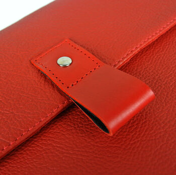 Red Leather Macbook Pro Case 16 Inch, 3 of 4