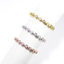 Eternity Cz Rings , Rose Or Gold Vermeil 925 Silver, thumbnail 4 of 9
