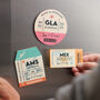 Personalised Five Year Wooden Anniversary Travel Ticket Fridge Magnet, thumbnail 1 of 3