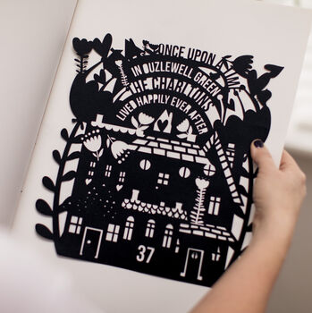 Personalised New Home Gift Papercut, 3 of 4