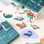 Dinosaur Wooden Advent Calendar In A Suitcase, thumbnail 3 of 3
