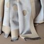 Silky Beige And Silver Spot Reversible Scarf, thumbnail 8 of 9