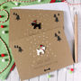Woof Means Merry Christmas In Dog, Card For Pet Lover, thumbnail 1 of 8