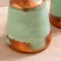 Patina And Copper Glass Vase 'Kimaya', thumbnail 2 of 5