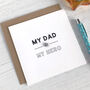 My Dad My Hero, Star Father's Day Card, thumbnail 2 of 3