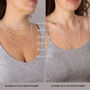 Sterling Silver Wide Triple Herringbone Chain Necklace, thumbnail 6 of 10