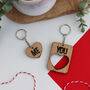 You And Me Heart Keyring Set For Valentine's Day, thumbnail 2 of 7