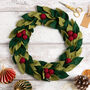 Christmas Berry Wreath Felt Craft Kit, thumbnail 1 of 5