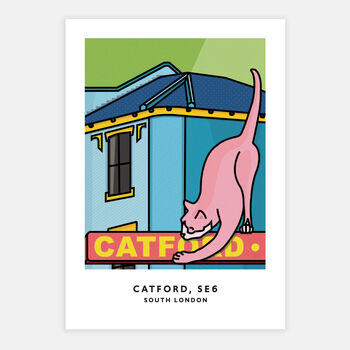 Catford, Se6 Colourful Illustration Print, 4 of 5