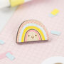 Wooden Rainbow Pin Badge, thumbnail 2 of 5
