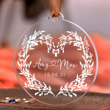 Personalised Christmas Bauble Gift For Couples, 4 of 6