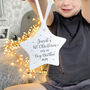 1st Xmas As A Big Brother Personalised Star Decoration, thumbnail 1 of 4