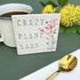 Plant Lover Ceramic Coaster, thumbnail 1 of 4