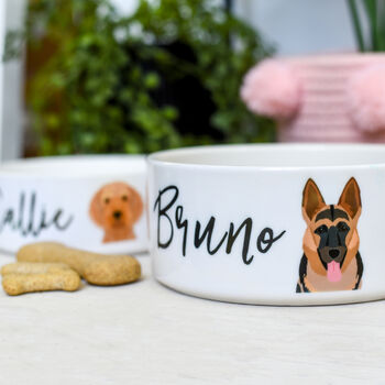 Personalised Dog Breed Food Bowl, 2 of 10