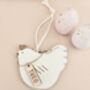 Set Of Four Personalised Wooden Easter Tree Decorations, thumbnail 6 of 7