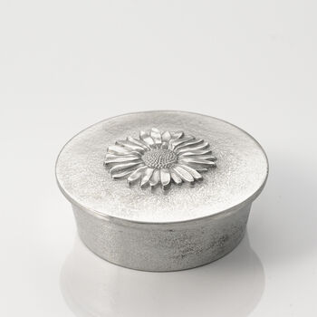 Daisy Cast Pewter Trinket Box, 6 of 7