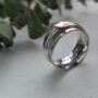 Personalised 9ct Rose Gold Heart Spinner Ring, thumbnail 6 of 7