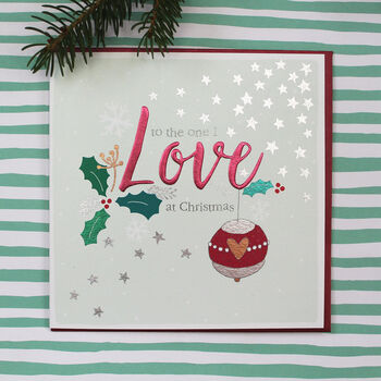 The One I Love Christmas Card By Molly Mae | notonthehighstreet.com