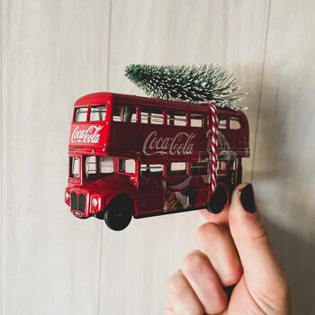 Coca Cola Double Decker Bus With Christmas Tree, 2 of 2