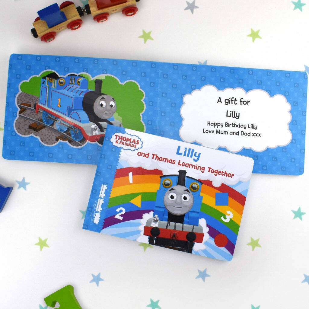 Personalised Me And Thomas Learning Together Board Book, 1 of 4