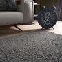 The Rugs Plain Dark Grey Shaggy Rug, thumbnail 2 of 12