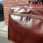 Finest Italian Leather Suit Carrier. 'The Rovello', thumbnail 10 of 12