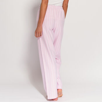 Women's Pink And White Stripe Trousers, 3 of 5