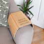 Personalised Wooden Sofa Tray With Message, thumbnail 4 of 4