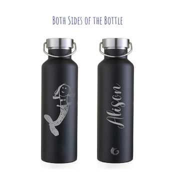 Personalised Children's Drawing Engraved Drinks Bottle, 2 of 11