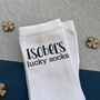 Personalised White Lucky Exam Socks, thumbnail 3 of 3