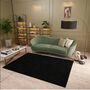 The Rugs Plain Black Shaggy Rug, thumbnail 1 of 12