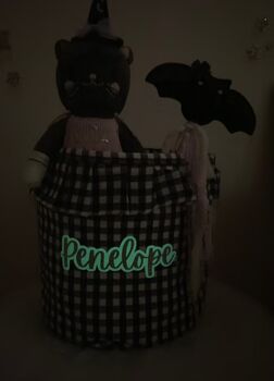 Personalised Trick Or Treat Bucket Bag For Halloween, 2 of 3