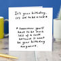 It's Ok To Be A Cock* Birthday Card, thumbnail 2 of 2