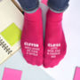Personalised Clever Clogs Exam Result Socks, thumbnail 1 of 1