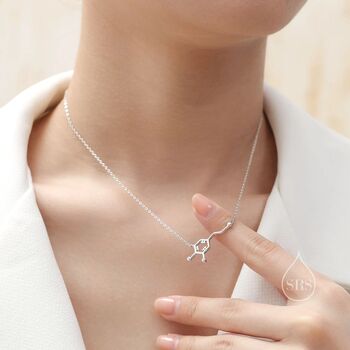 Dopamine Molecular Structure Pendant Necklace, 2 of 12