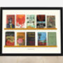 Book Lover Gift Personalised Top 10 Book Cover Print, thumbnail 4 of 8