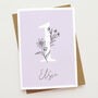 Floral First Birthday Card, thumbnail 4 of 7