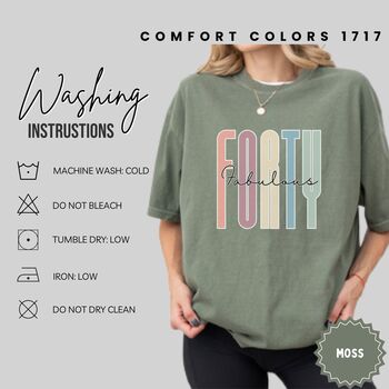 40th Birthday For Her Forty And Fabulous T Shirt, 6 of 12