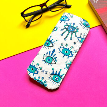 Blue Eyes Glasses Case Personalised, 3 of 3