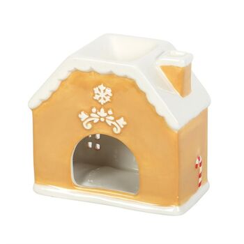 Candy Cane Gingerbread House Oil Burner And Wax Warmer, 4 of 4