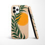 Boho Sun And Leaf Phone Case Durable iPhone Samsung Mobile Cover, thumbnail 1 of 5