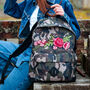 Personalised Backpack With Bee And Roses, thumbnail 1 of 11