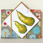Pears Greetings Card, thumbnail 3 of 5