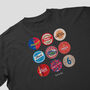 Barcelona Football Beer Mat Oversized T Shirt, thumbnail 6 of 10