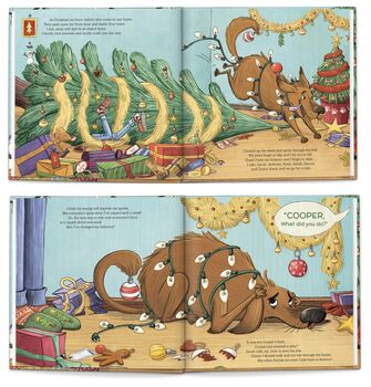 'How My Dog Saved Christmas' Personalised Book, 3 of 10