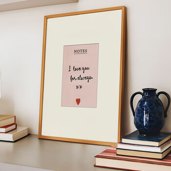 Personalised Love Notes Print, 6 of 12