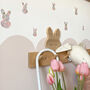 Liberty Fabric Bunny Rabbit Wall Stickers, thumbnail 3 of 5