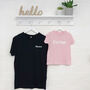 Polka Dot Personalised Matching Mum And Daughter T Shirt Set, thumbnail 2 of 6