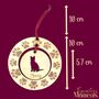 Personalised Cat Silhouette Paw Wreath Decoration, thumbnail 6 of 6
