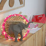 Pom Pom Fairy Light Decorative Hoop, thumbnail 1 of 7